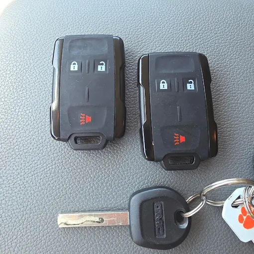 A Plus Locksmith — GMC key fobs and a new spare key made on-site