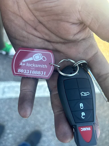 A Plus Locksmith — smart key fob with panic button made on-site