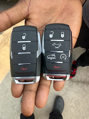 A Plus Locksmith — matching truck key fobs cut and programmed on-site