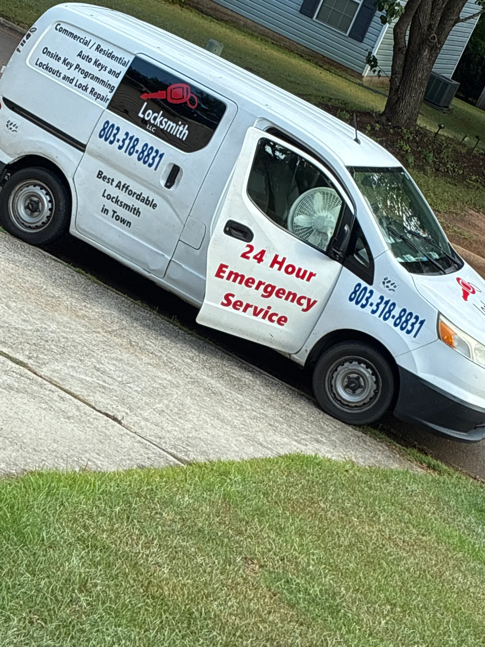 A Plus Locksmith mobile service van